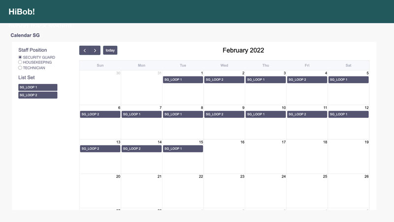 SCHEDULE CALENDAR resize